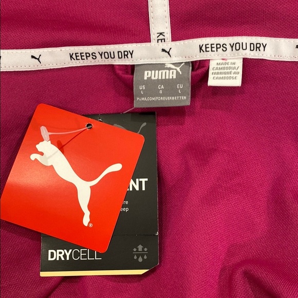 Puma Pink and White Hooded Jacket with Sporty Style - Picture 2 of 15